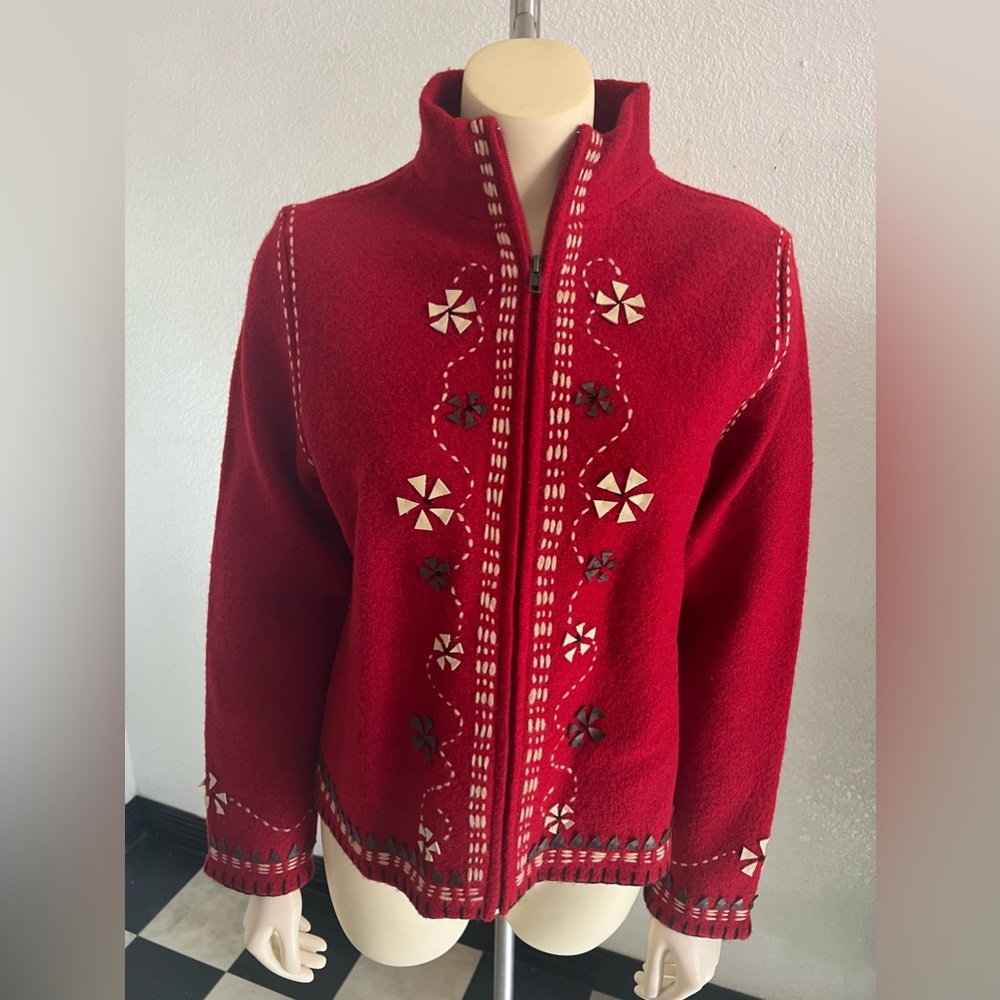 Ladies wool cardigan/sweater by Lauren Hansen